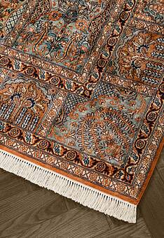 фрагмент ковра Cashmir 236042-Ghom rust