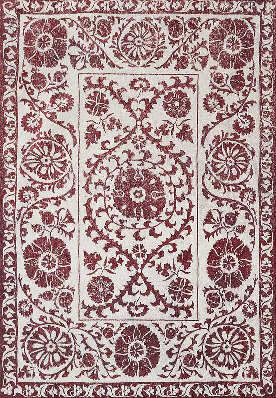 Винтажный безворсовый ковер LM6079-L395