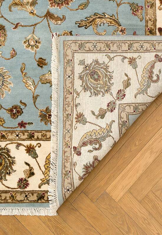 Элитный ковер ручной работы 10/10 RS-03-3-Light Blue/Ivory