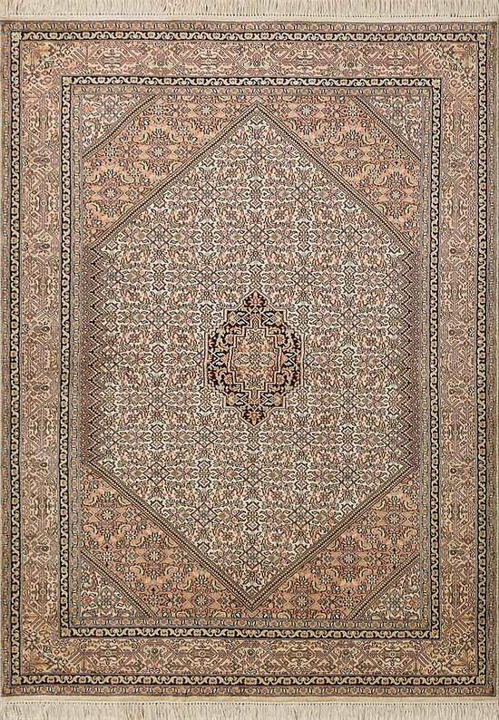 Шелковый ковер ручной работы IIST-GI9KK2JN2 Kashan White