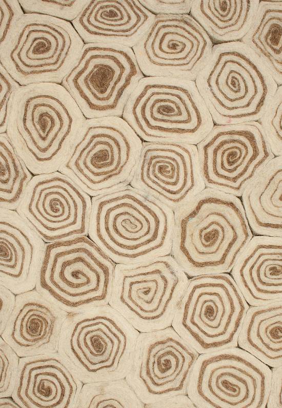 Ковер ручной работы с рельефом Chakri/Glued, Sewn-Ivory Brown