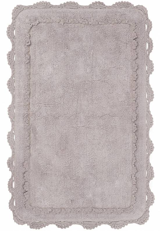 Серый коврик для ванной из хлопка Darya-Grey