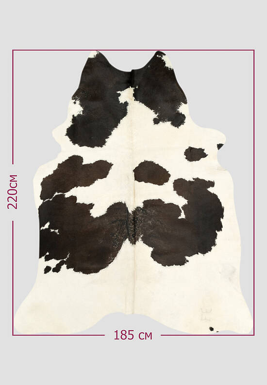 Натуральная шкура коровы Триколор коричневый 1173