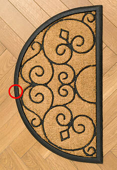 дефект входного коврика Doormat kokos Nippon-6042-2 discount3 фигура