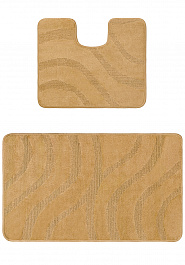 дизайн комплекта ковриков для ванной Confetti Bath Maximus Symphony 2519 Dark Beige BQ