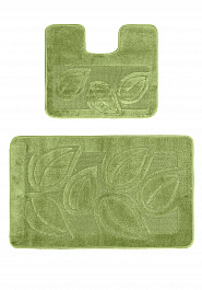 дизайн комплекта ковриков для ванной Confetti Bath Maximus Flora 2510 Green PS