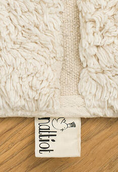 фрагмент ковра ручной работы Nattiot Cotton Dalia Nude