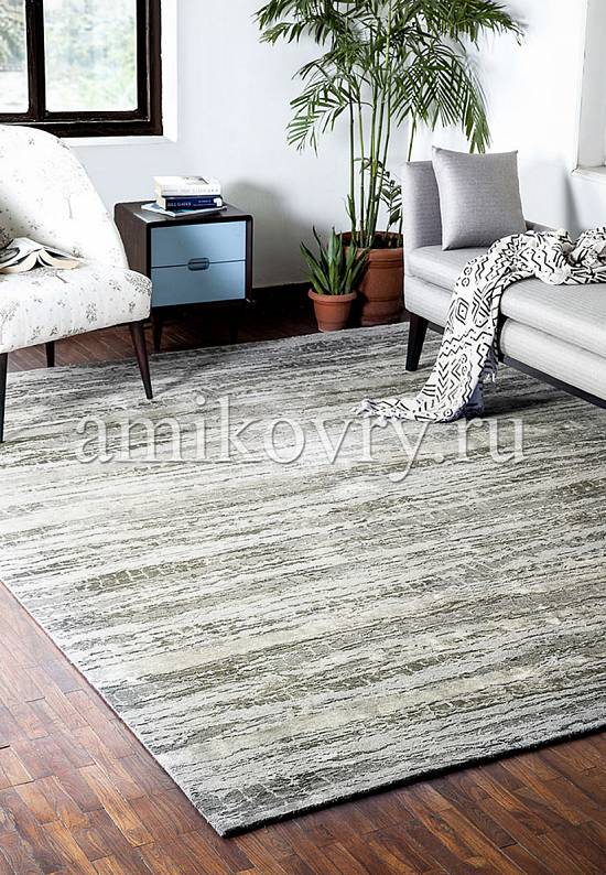 Дизайнерский ковер ручной работы 8/8-RWB ESK-433-Medium Gray/Ashwood