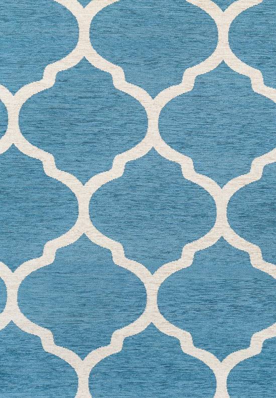 Гобеленовый ковер 076-blue/light beige