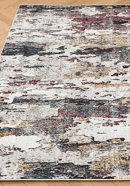 ковер в перспективе London Merinos D824-Gray-Red 2
