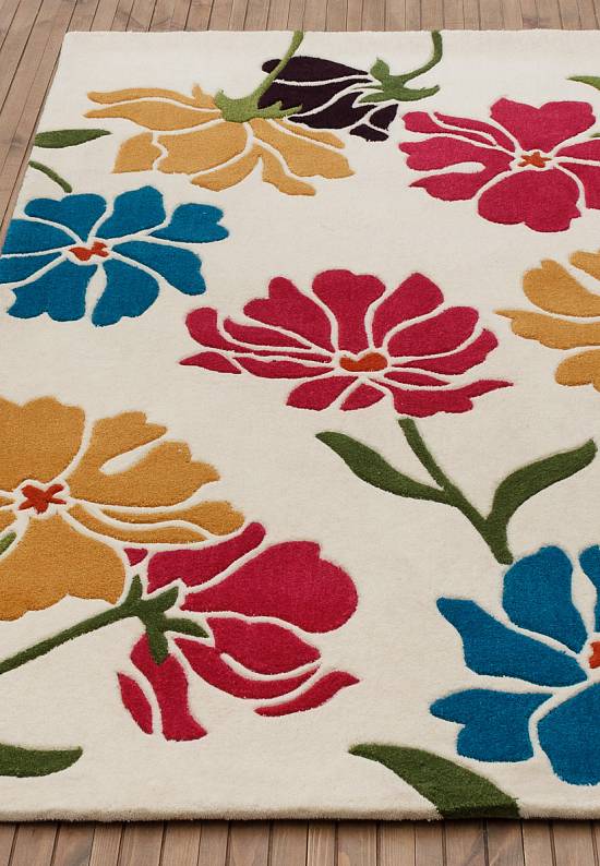 Красочный ковер из акрила HA10-043 Scattered Floral Multi