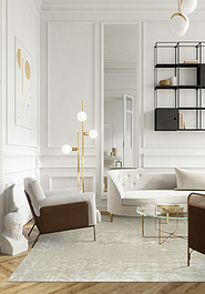 ковер в интерьере Orient Silver Grey