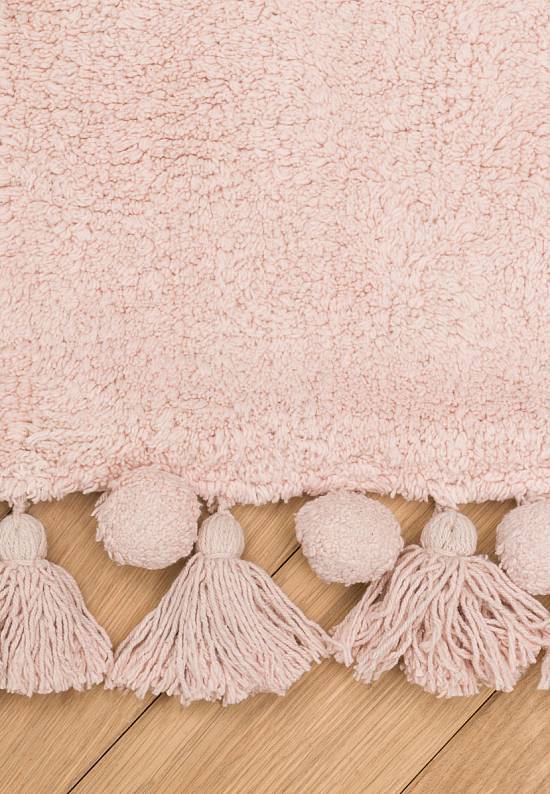 Розовый коврик для ванной из хлопка Gala-Rose