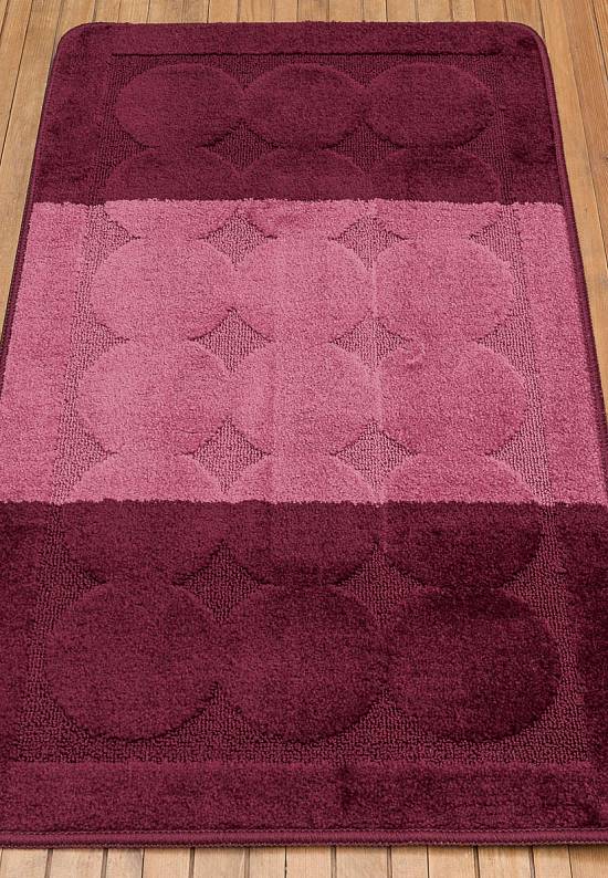 Бордово-фиолетовый коврик для ванной Edremit 2576 Aubergine