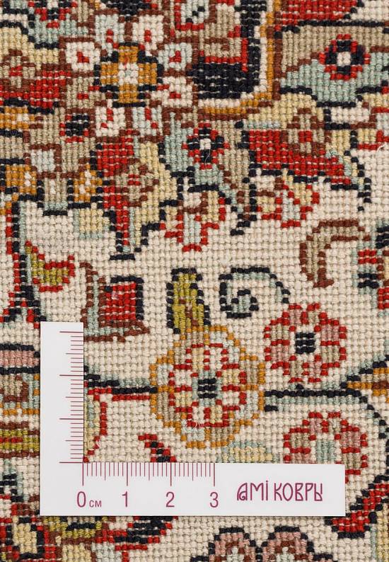 Шелковый ковер ручной работы из Индии 242882-Afshar red/beige