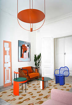безворсовый ковер в интерьере Ambiance LA5633-L322