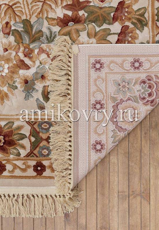 Бельгийский рельефный ковер из вискозы 02C062-Ivory