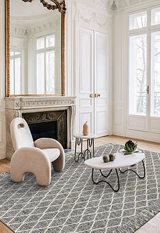 безворсовый ковер в интерьере Ligne Pure Merge 230.001-900