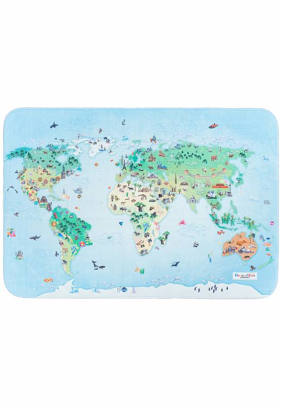 Детский мягкий игровой коврик Carte du monde-C