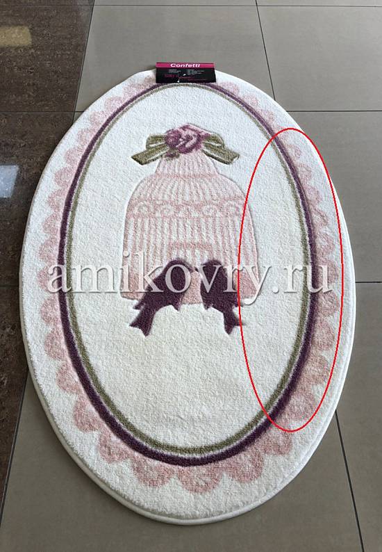 Пастельный коврик для ванной Bird Cage 01 Pink discount1