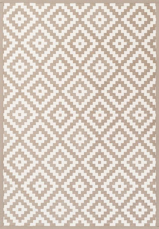 Двусторонний безворсовый ковер Saka-Beige