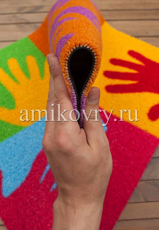 Бельгийский придверный коврик Pop art hands XSmall