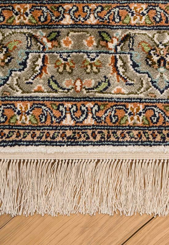 Шелковый ковер ручной работы из Индии 243424-Saroukh beige/green