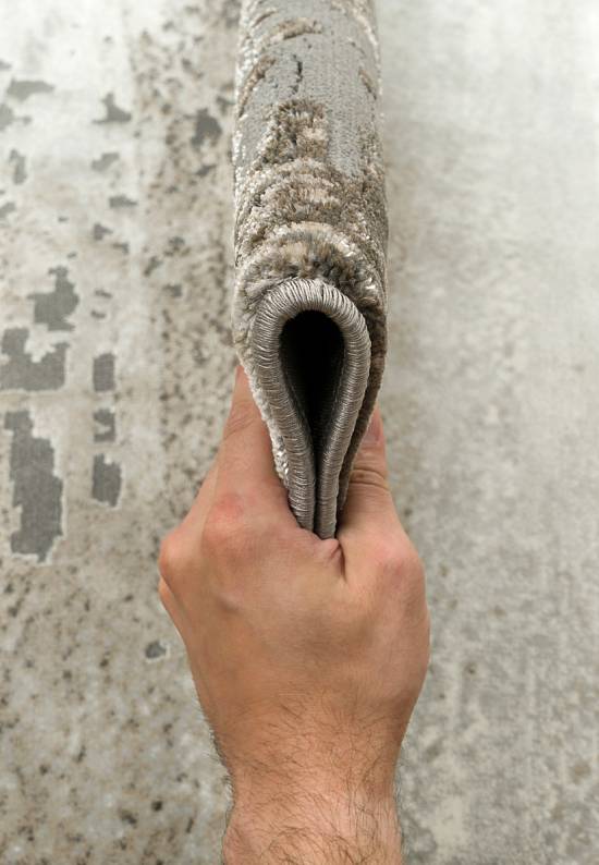 Синтетический бюджетный ковер 3312-Gray-Beige