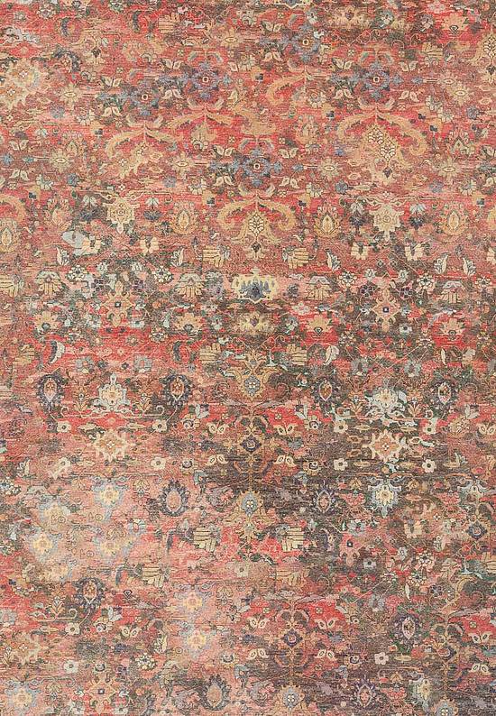 Безворсовый ковер из шерсти 6/5 GS-1013-Medium Espresso/Red Ochre