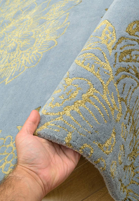Шерстяной ковер Tonquin Blue Gold