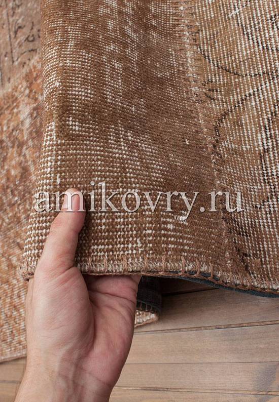 Безворсовый ковер-пэчворк ручной работы 121-Lime Yellow