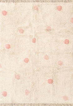дизайн ковра Lorena Canals Cotton Hippie Polka Dots Vintage Nude C-HIDO-VNU