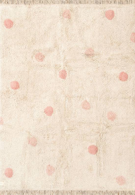 Детский стираемый ковер Hippie Polka Dots Vintage Nude