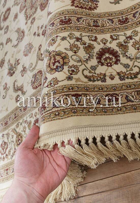Высокоплотный ковер из вискозы 2M001-Ivory