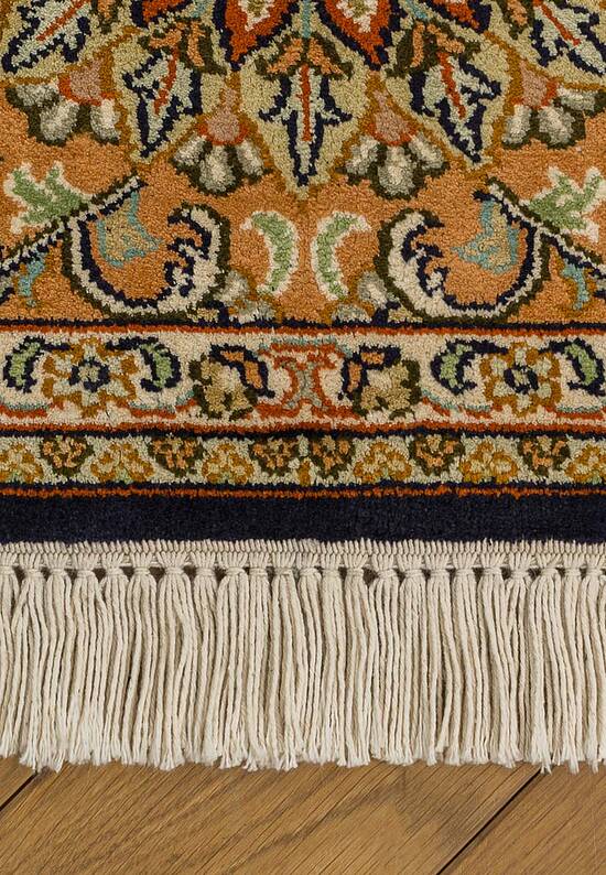 Шелковый ковер ручной работы IIST-GI97K2527 Kashan Blue