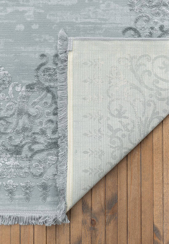 Турецкий однотонный ковер из акрила 5326 Turqoise