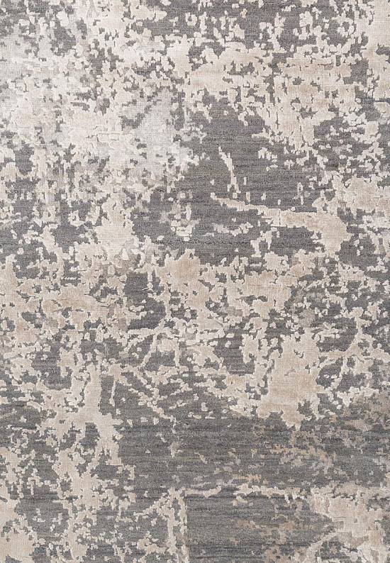 Дизайнерский ковер ручной работы 8/8-RWB ESK-411-Medium Gray/White Sand