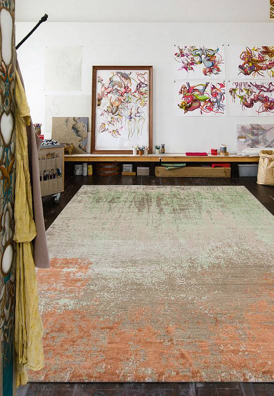 Элитный ковер ручной работы Batik Mink Batik Green