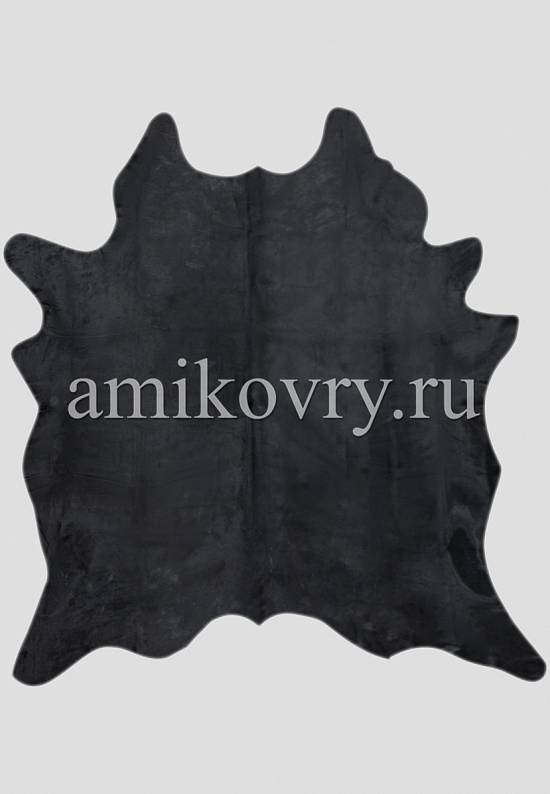 Натуральная шкура коровы Крашенная в чёрный 2