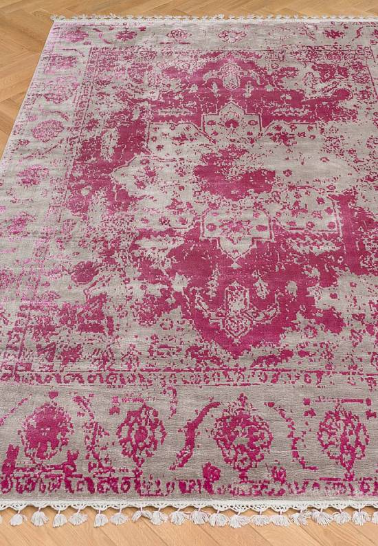 Классический вискозный ковер 12 Grey Fuchsia