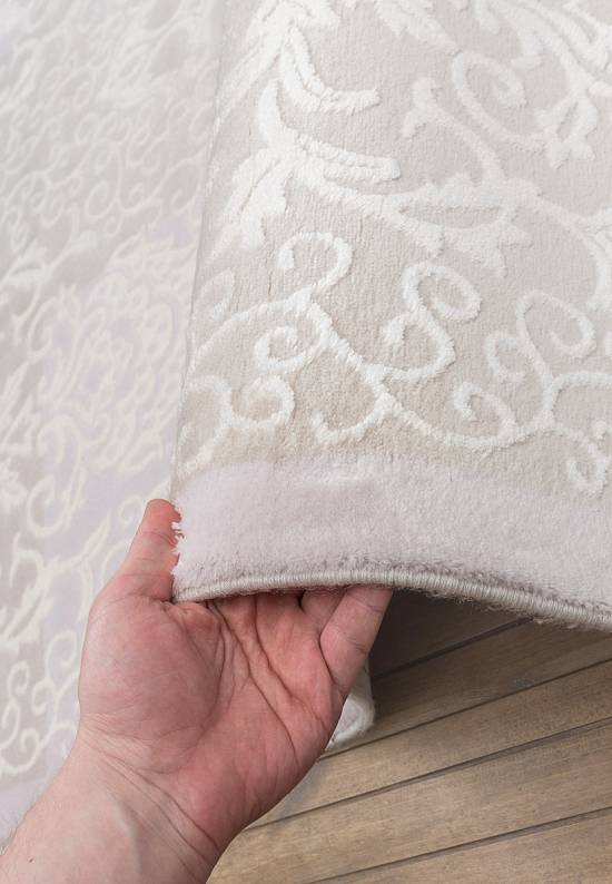 Турецкий синтетический ковер 12439-Cream-1