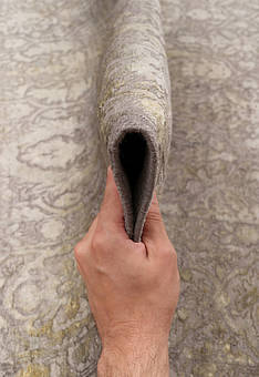 фактура ковра Kashan gold Medium Gray