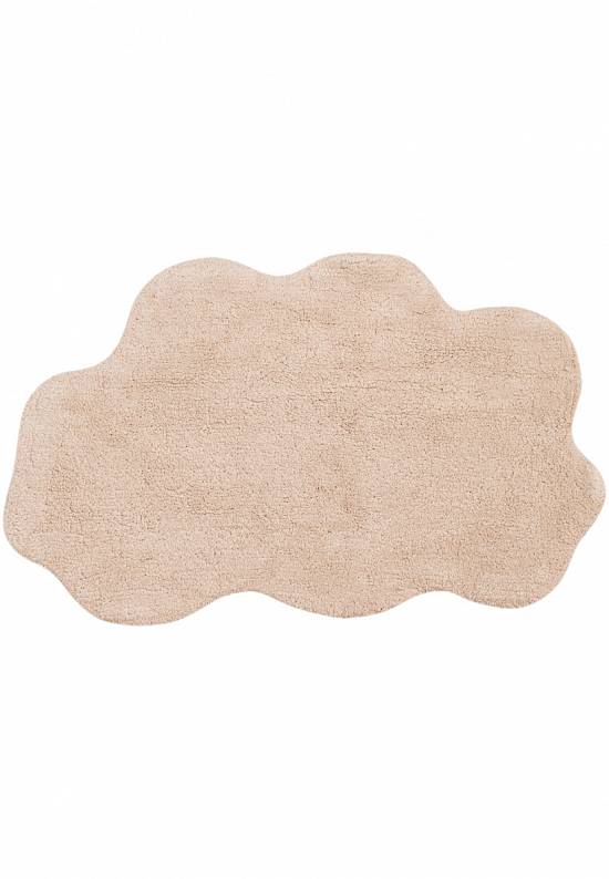 Бежевый коврик для ванной из хлопка Cloud-Beige