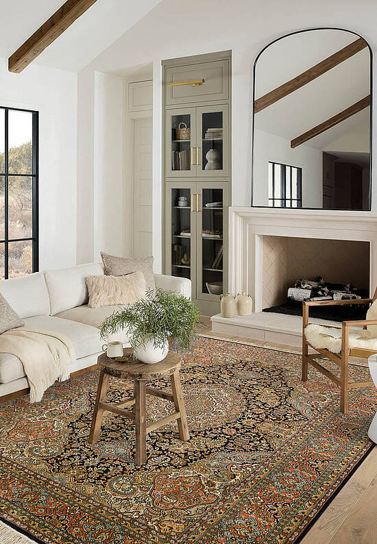 Шелковый ковер ручной работы IIST-GI9KK292Z Kashan Blue