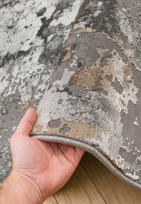 Синтетический бюджетный ковер 3319-Gray-Beige