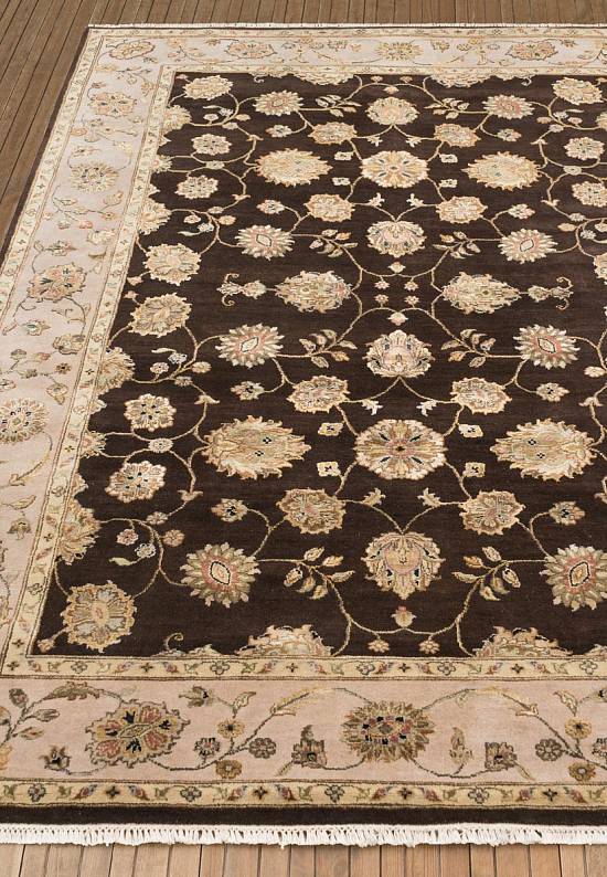 Элитный ковер ручной работы 10/10 GB-204 D. Brown-Ivory