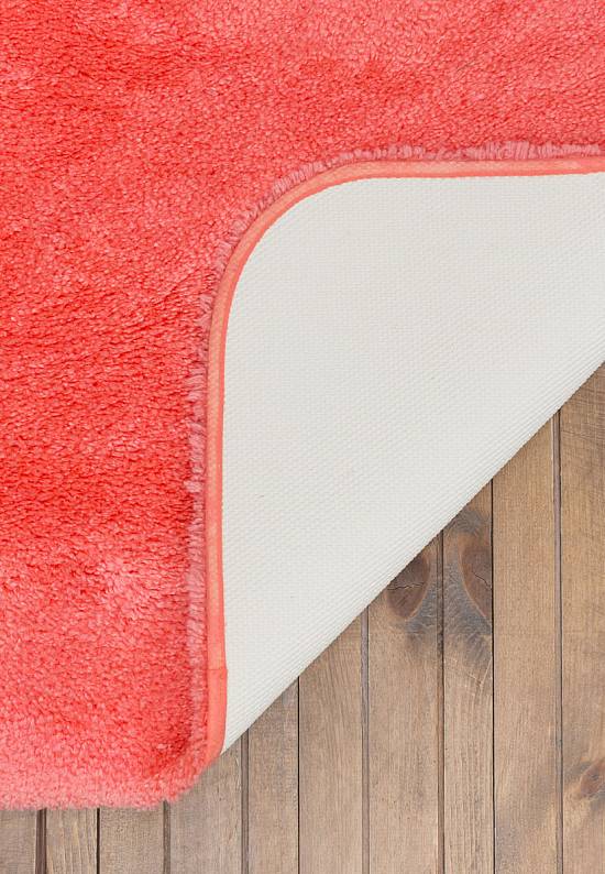 Розовый мягкий коврик для ванной 3526 Reddish Orange