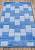 Голубой коврик для ванной Bornova 2509 Blue