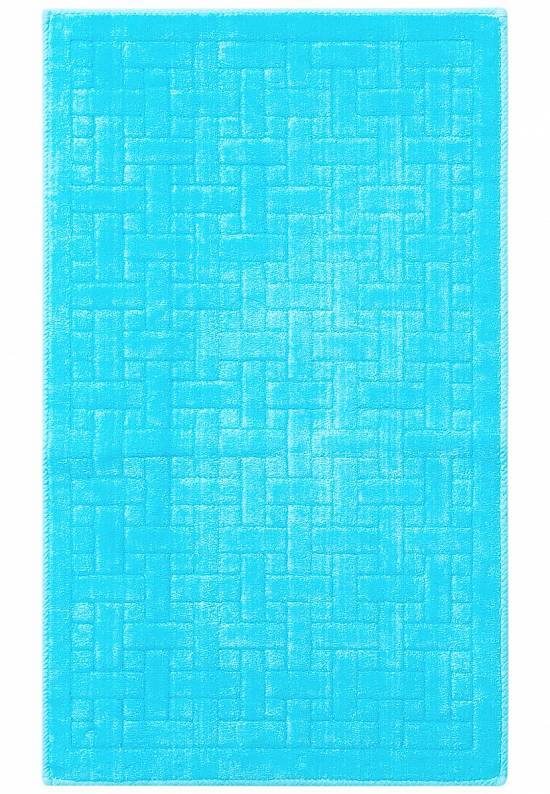 Бирюзовый коврик для ванной из хлопка CTN 06-Turquoise