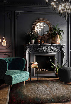 ковер в интерьере Iris UI3956